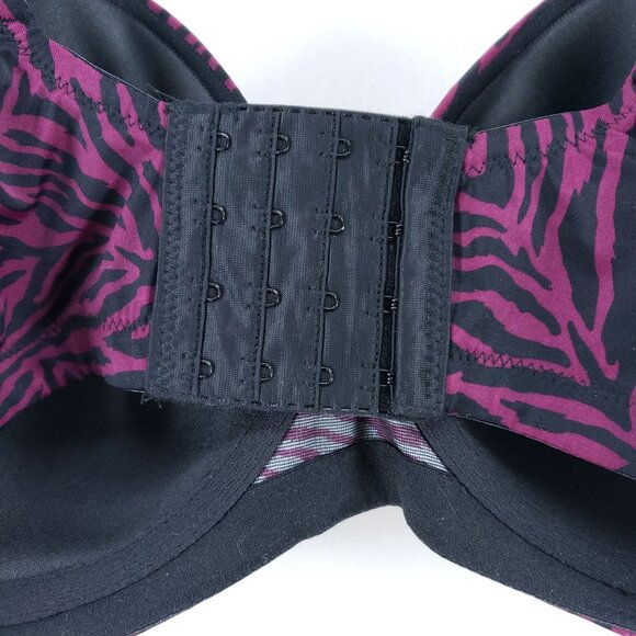 Leading Lady The Brigitte Full Coverage Wirefree T-Shirt Bra Size 46B Pink Zebra - Picture 4 of 6